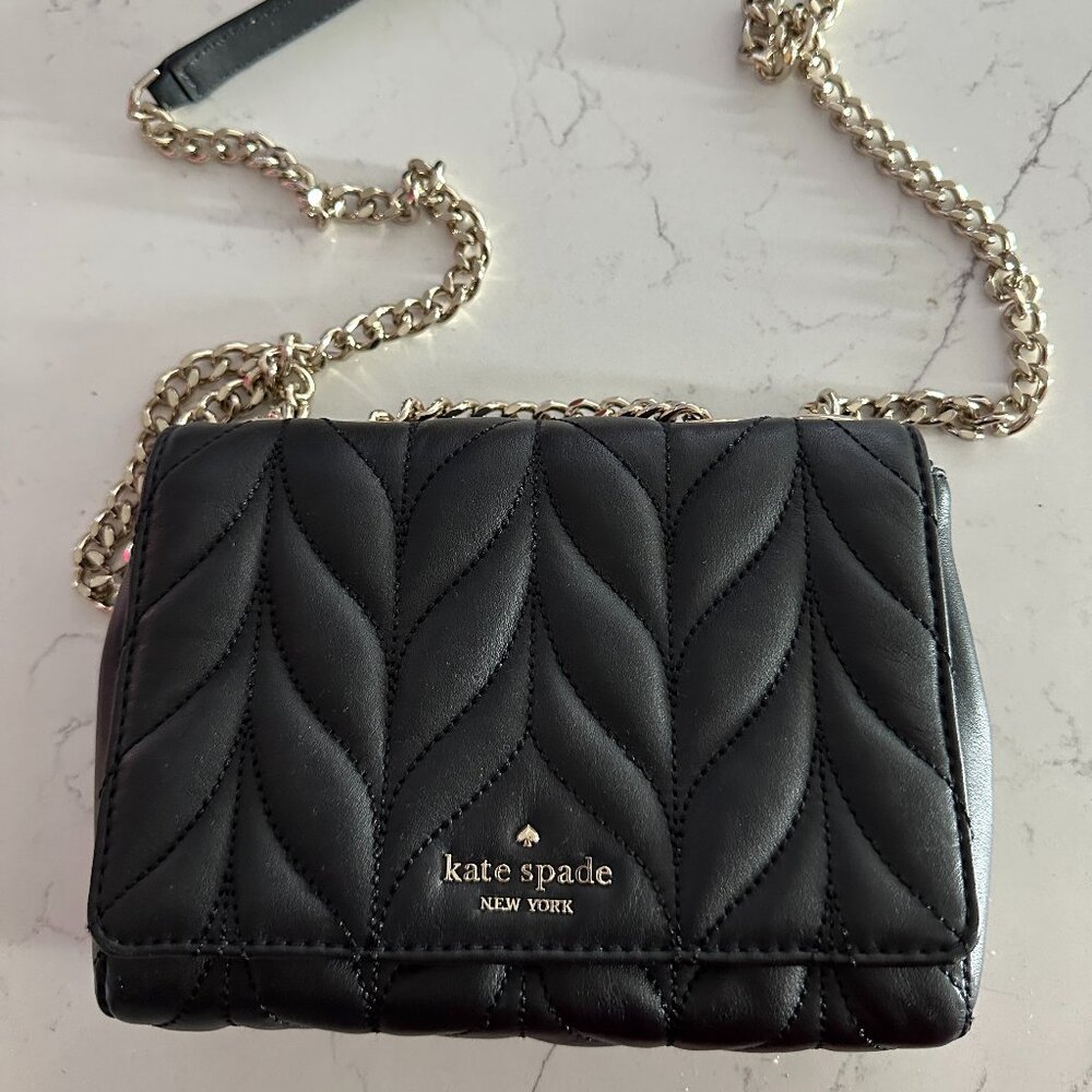 Kate Spade Briar Lane Quilted Emelyn Crossbody Shoulder Black
